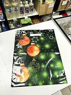 ВУР618Н Пакет Шары в зеленых огнях, 31х40+3 (60мкм