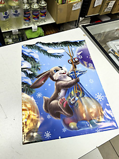 ВУР620Н Пакет Зайка с подарком, 31х40+3 (60мкм) ГЛ