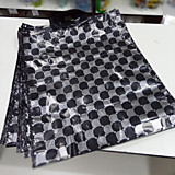 Пакет с петлевой ручкой "Серебряные соты", шуршащий, Тико